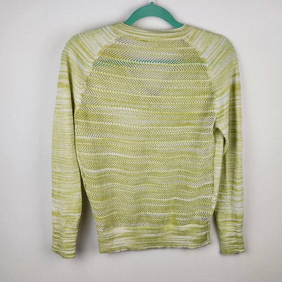 Anthropologie Moth V-Neck Loose Knit Back Raglan Sleeve Sweater sz S - Picture 2 of 11